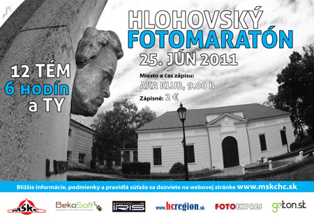 plagát - Hlohovský fotomaratón, 25. jún 2011 plagát - Hlohovský fotomaratón, 25. jún 2011