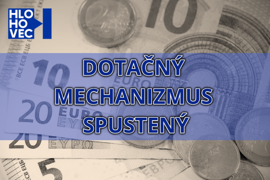 Dotačný mechanizmus spustený Dotačný mechanizmus spustený