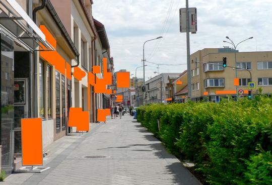 Označenie vizuálneho smogu na ulici SNP Označenie vizuálneho smogu na ulici SNP